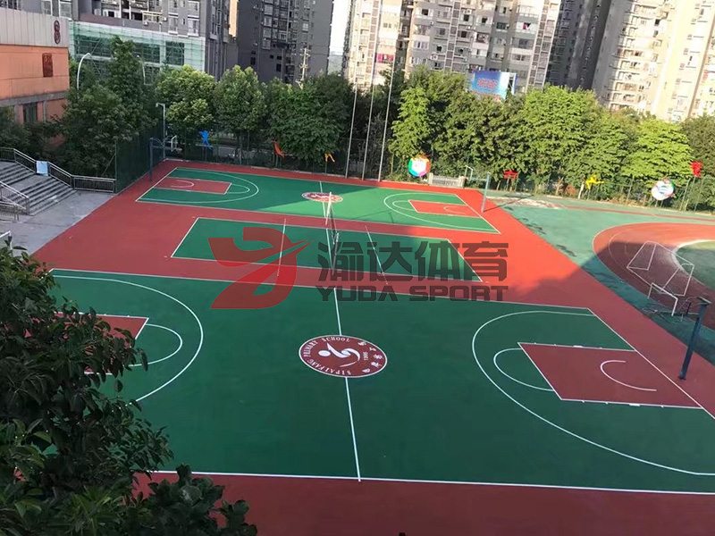 江津四牌坊小學(xué)籃球場改造